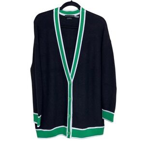 ALICE + OLIVIA BARRY OVERSIZED V-NECK CARDIGAN SWEATER SIZE LARGE